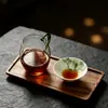 Juego de Tazas de Té con Flor de Loto Pintada a Mano, Caja de Regalo para Beber Té, Taza de Té de Cerámica 'Amor', Regalo de San Valentín