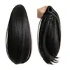 Peluca de coleta para mujer con clip, coleta alta con rizos hacia adentro, natural y voluminosa, cabello artificial realista, coleta ligeramente rizada
