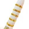 Pulsera de Oro con Piedra Ojo de Gato de Venta Directa para Mujer, Oro de Arena Vietnamita Genuino, Anillo de Lujo Ligero de Gama Alta, Nicho