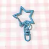 Chaveiro DIY Estrela de Cinco Pontas Colorida de Metal Tinta Dopamina Liga de Zinco Estrela de Cinco Pontas Mais Fivela de Figura de Oito Acessórios de Ferragem
