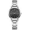 Relógio de pulso feminino de nicho de luxo, relógio de quartzo simples e moderno para estudantes, relógio elegante com pulseira de aço para meninas