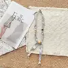 2026 Nuevo Pañuelo Largo de Seda Delgado con Perlas Vintage para Mujer, Corbata de Cuello para el Día a Día, Accesorio de Cuello Único y Sofisticado