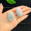 Colgante "Sin Preocupaciones" de Jade Natural del Tianshan con Forma de Gota de Agua y Patrón de Flores, Collar Popular, Venta Directa del Fabricante de Transmisión en Vivo