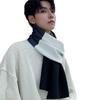 Cachecol Masculino de Inverno 2024 Novo Espesso Fashionável Estudante Versátil Estilo Coreano High-End Simples no Estilo Ins