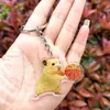 Llavero Acrílico de Hámster Lindo 2D Transfronterizo Accesorios Deportivos Animal de Fútbol Baloncesto Golf Colgante para Estudiantes