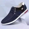 Sapatos Masculinos Jovens Estilo Coreano Moda Britânica Tendência Sapatos Masculinos Sapatos Sociais Slip-On Casuais de Lona Atacado Dropshipping
