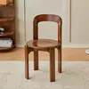 Venta Caliente Silla de Comedor Vintage de Madera Maciza Nórdica Hogar Retro Sala de Estar Simple Rey Silla Moderna Apartamento Pequeño Dopamina