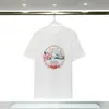 Camiseta Blanca de Arte de Alta Calidad Lujo Ligero Camiseta Gráfica Hombres Mujeres Verano Streetwear