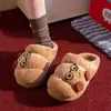 Chinelos de Outono e Inverno para Mulheres para Usar em Casa e Fora, Modernos e Casuais, Antiderrapantes, Quentes, Leves, Sapatos de Algodão de Casal Cartoon Anime