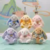 Conejo Wendi Original Estilo Chino Nuevo Colgante de Peluche Sentado de 4 pulgadas Llavero para Bolso de Nicho Boutique Venta Caliente