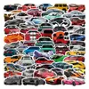100 peças hellaflush carro de performance modificado baixo aço preto grafite adesivos mala de viagem adesivos removíveis