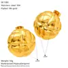 Aretes Redondos de Acero Inoxidable y Acero de Titanio de Oro de 18 Quilates Transfronterizos para Mujer, Estilo Europeo y Americano, Versátiles de Alta Gama, Aretes de Dongguan en Stock, Venta al por Mayor