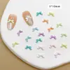 Resina Hielo Transparente Pajarita Hecho a Mano DIY Accesorios Decoraciones para Uñas Pendientes Funda de Teléfono Uñas Portátiles