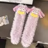 Calcetines de invierno para niños de coral, calcetines de media pantorrilla para niños y niñas, calcetines divertidos, feos, lindos, calcetines cálidos para casa, para dormir, para el suelo, de moda