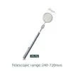 Espejo de Inspección Plegable Telescópico para Chasis, Espejo de Inspección para Reparación de Automóviles, Espejo Metálico Plegable Telescópico Reflectante