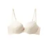 Sutiã Push-Up Elegante e Simples de Verão, Lustroso, Sem Costura, para Mulheres, Sem Aro, Copo Redondo Espessado, para Seios Pequenos