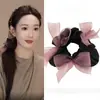 Déjame Brillar: Goma para el Cabello del Mismo Estilo de Xu Yan, Goma para el Cabello con Lazo de Satín, Nuevo Modelo 2025, Cuerda para el Cabello de Moño de Gama Alta