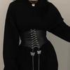 Cinto Largo Decorativo para Mulheres, Estilo Novo, Adequado para Vestidos, Casacos, Suéteres, Cinto Afina Cintura, Faixa Preta na Cintura, Cinto para Roupas de Exterior