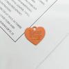 Accesorios de joyería DIY hechos a mano Material Color caramelo Aleación Pintura Melocotón Corazón Colgante Amor Llavero casero Colgante