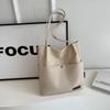 Bolsa de Lona Feminina 2026 Nova Moda Tendência Casual Bolsa de Ombro Grande Capacidade Bolsa Saco Bolsa de Mão de Verão