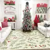 Tapete de Base Lavável Festival de Natal Falso Caxemira Limpável Não Lavável Grande Área Cobertura Total Tapete de Chão Tapete para Sala de Estar Doméstica
