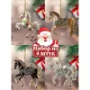 Decoraciones Navideñas de Mapache Nuevo Transfronterizas Decoraciones para Árbol de Navidad Búho Colgante Pequeño Plano Acrílico Listado