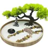 Estilo Chino Transfronterizo Jardín Seco Estatua de Buda Mesa de Arena Zen Modelo de Jardín Paisaje de Simulación Artesanías Adornos de Meditación para el Hogar
