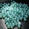 Contas redondas de jadeíte azul natural 6mm conta solta única pulseira DIY joias acessórios de jadeíte contas atacado