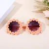 Gafas de Sol Redondas de Flor para Niños Lindas Gafas de Margarita Protección Solar Exterior para Niños Gafas de Sol de Moda Divertidas para Fiesta