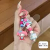 Cordão de Celular com Contas Sanrio Pingente de Boneca Desenho Animado Pingente para Capa de Celular Acessórios Femininos Pequeno Presente