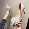 Zapatos de boda de una sola tira color champán francés, zapatos de novia para mujer otoño/invierno, nuevo estilo 2026, vestido de novia He Xiu, versátiles para boda y compromiso, tacones altos