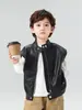 Valle del Viento 2026 Otoño Nuevo Chaleco de Cuero Elegante y Versátil para Niños y Niñas, Chaleco Infantil Estilo Motocicleta Primavera y Otoño Nuevo Producto