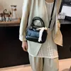 Bolso de Concha de Verano Elegante y de Moda para Mujer 2025 Nuevo Color Sólido Versión Coreana Bolso de Hombro Único Bolso Cruzado Versátil