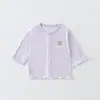 Cárdigan Antifrío para Bebé Verano Etiqueta A Transpirable Camiseta para Aire Acondicionado Infantil Ropa Ligera con Protección Solar para Niñas Chaqueta para Bebé