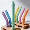 Tubo Telescópico Arcoíris 19mm Juguete Tubo Arcoíris Colorido Alivio del Estrés Educativo Novedad Directo del Fabricante Mayoreo