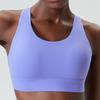 Ropa interior deportiva con copa de respiración transfronteriza, sujetador deportivo de talla grande europeo y americano para mujer, ropa interior de yoga y fitness de una pieza con copa de pecho.