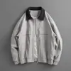 Chaqueta de solapa tie-dye estilo americano 2026 para hombre, corte holgado, patchwork casual para primavera y otoño, nueva chaqueta de trabajo juvenil de moda
