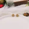 Moda Europeia e Americana Floco de Neve de Natal Árvore de Natal Diamante Brilho Luxo Brincos Exquisitos e Elegantes Brilhantes Feriado Criativos Brincos