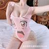 Roupas sexy conveniente cama livre de roupa interior transparente pijamas sexy vazamento de leite exposto roupas femininas Puro desejo aberto