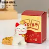 Decorações fofas de gato da sorte para casa, sala de estar, escritório, varanda, pequena decoração, gatinho de resina, atacado de fábrica