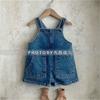 Ropa de Verano para Niños Estilo Coreano, Nuevos Petos para Niños y Niñas, Pantalones Cortos de Peto de Mezclilla Sueltos, Modernos y Elegantes