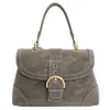 Bolsa de Mão de Camurça Usada para Mulheres, Nova Tendência Outono/Inverno 2025 Moda de Luxo Pequena Quadrada Versátil Bolsa Transversal
