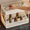 Estante de Almacenamiento de Escritorio Organizador de Múltiples Niveles para Cocina Mostrador Bolsitas de Té Snacks Vasos de Agua Artículos Varios Gabinete de Almacenamiento en Niveles para Oficina
