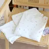 Pijama feminino 100% algodão com bojo, manga longa e calça comprida para primavera e outono, solto e respirável, pode ser usado fora de casa, conjunto de duas peças para casa