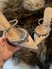 Sapatos de Salto Alto Elegantes Dopamina da Moda 2025 Novo Popular Stiletto Roupa Exterior com Saia Sapatos Casuais Versáteis
