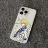 Capa de Celular Apple 17pro Hunter de Anime Silicone Anti-queda Cobertura Total 16 Transparente 1317pro Capa de Celular