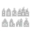 Molde de Gesso Aromaterapia Ornamento DIY Feriado Páscoa Casa Oca Silicone Atacado Molde de Assar