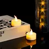 Venda Direta de Fábrica Personalizada Vela Digital LED Núcleo Transparente Vela de Chá Vela Artificial Digital Decoração Digital de Natal