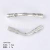 Accesorios Yiwu aleación accesorios para joyería DIY pulsera delgada a medias codo hueco codo collar de cuentas hecho a mano pulsera partición