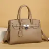 Bolsa de Mão Transfronteiriça Outono e Inverno 2026 Nova Moda Casual Grande Capacidade Bolsa Platina Bolsa de Ombro Tote Bolsa Transversal Feminina